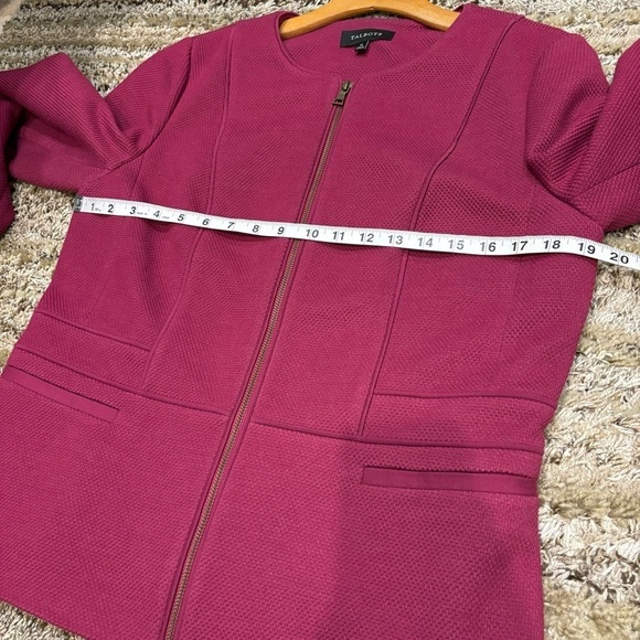 Talbots Blazer Jacket 12 Zip Front Lined - Picture 7 of 9